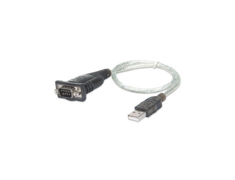 Konwerter Adapter USB na RS232/COM/DB9 M/M na Kablu 45cm 205146