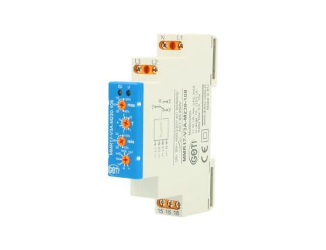 Przekaźnik nadzorczy do kontroli napięć 3(N) 400/230 V lub 1x230VAC/DC MMR17-V3A-M230-108