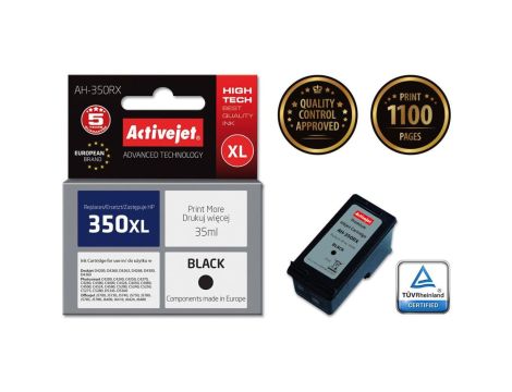 Tusz Activejet AH-350RX (zamiennik HP 350XL CB336EE Premium 35 ml czarny)