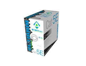 Kabel sieciowy A-LAN drut, zewnętrzny żelowany, 100 miedź KIU5OUTZ305 (UTP 305m kat. 5e kolor czarny)