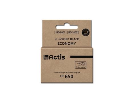 Tusz ACTIS KH-650BKR (zamiennik HP 650 CZ101AE Standard 15 ml czarny)