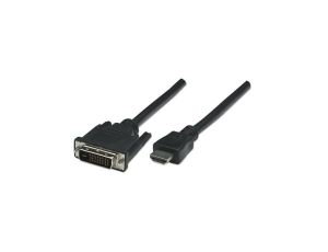 Kabel monitorowy HDMI/DVI-D 24+1 M/M 1.8M ICOC HDMI-D-018
