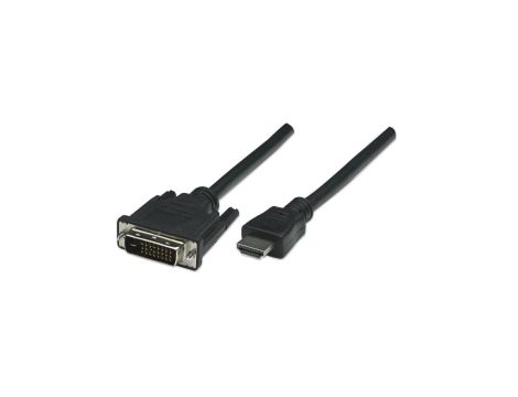Kabel monitorowy HDMI/DVI-D 24+1 M/M 1.8M ICOC HDMI-D-018