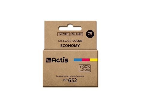 Tusz ACTIS KH-652CR (zamiennik HP 652 F6V24AE Standard 15 ml kolor)