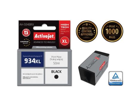 Tusz Activejet AH-934BRX (zamiennik HP 934XL C2P23AE Premium 50 ml czarny)