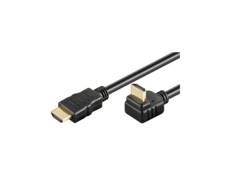 Kabel HDMI/HDMI V1.4 M/M Ethernet Kątowy Czarny 2M ICOC HDMI-LE-020