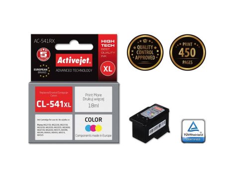 Tusz Activejet AC-541RX (zamiennik Canon CL-541XL Premium 18 ml kolor)