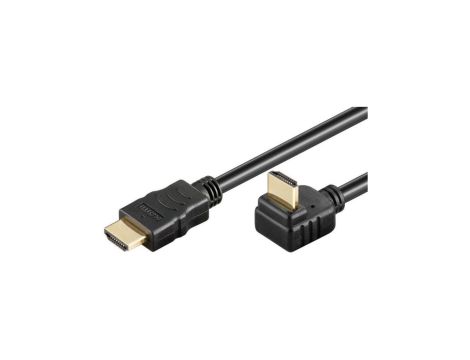 Kabel HDMI/HDMI V1.4 M/M Ethernet Kątowy Czarny 5M ICOC HDMI-LE-050