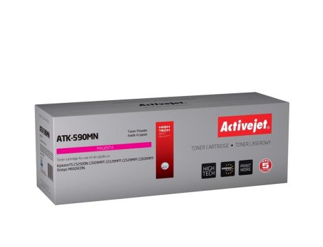 Toner Activejet ATK-590M (zamiennik Kyocera TK-590M Supreme 5000 stron czerwony)