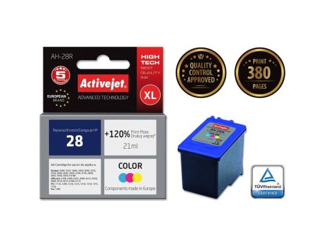 Tusz Activejet AH-28R (zamiennik HP 28 C8728A Premium 21 ml kolor)