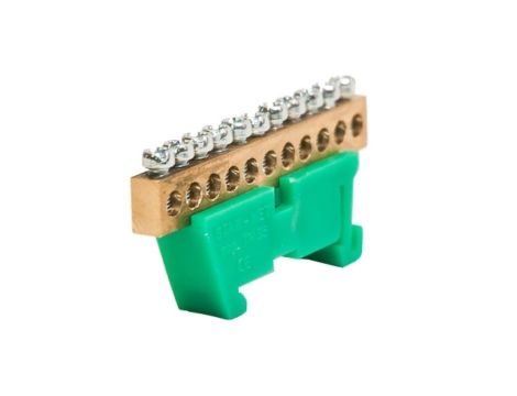 Listwa zaciskowa zerowa 11x10mm2 zielona TH 35-11/Z