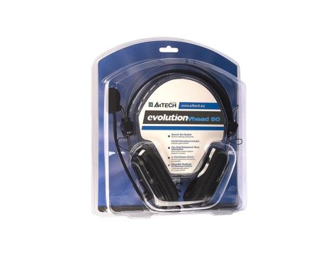 Słuchawki z mikrofonem A4 TECH Evo Vhead 50 A4TSLU09264 (kolor czarny)