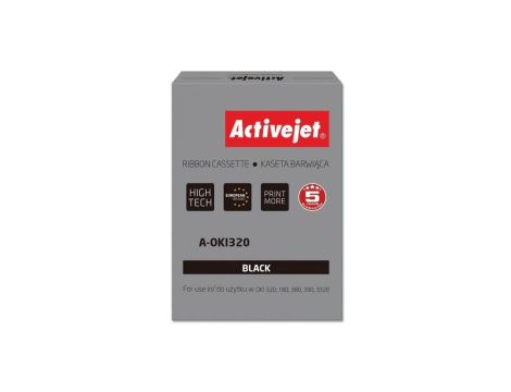 Taśma barwiąca Activejet A-OKI320 (zamiennik OKI 9002303 Supreme czarny)