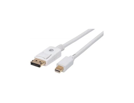 Kabel Mini DisplayPort 1.2 4K*60Hz MiniDP-DP M/M 2m Biały