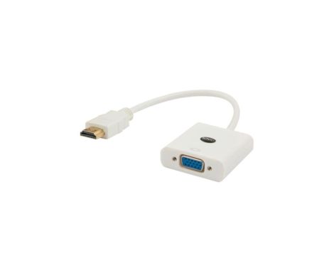 Adapter SAVIO cl-27 (HDMI M - D-Sub (VGA) F 0,10m kolor biały)