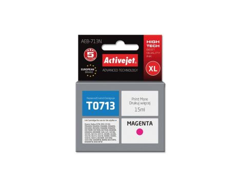 Tusz Activejet AEB-713N (zamiennik Epson T0713, T0893, T1003 Supreme 15 ml czerwony)