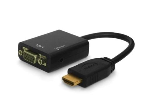 Adapter SAVIO cl-23 (HDMI M - D-Sub (VGA) F 0,20m kolor czarny)