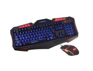 Zestaw klawiatura + mysz membranowa Esperanza EGK3000 (USB 2.0 kolor czarny optyczna)