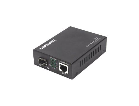 Gigabitowy Media Konwerter PoE+ 1000Base-T RJ45 na Slot SFP