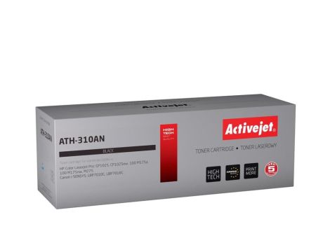 Toner Activejet ATH-310AN (zamiennik Canon, HP 126A CRG-729B, CE310A Premium 1200 stron czarny)