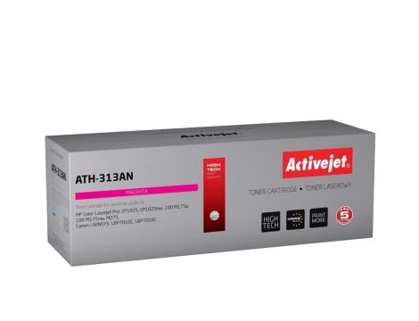 Toner Activejet ATH-313AN (zamiennik Canon, HP 126A CRG-729M, CE313A Premium 1000 stron czerwony)