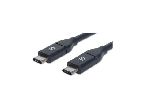Kabel USB-C 3.2 Gen2 Typ-C M/M 1m 60W 3A 10Gbps Czarny