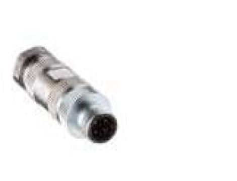 Złącze do montażu męskie M12 proste ze złączem śrubowym montaż za pomocą przesunięcie izolacji EM12S OCTOPUS