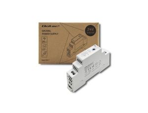 Qoltec Zasilacz na szynę DIN 15W 24V 0.625A Szary