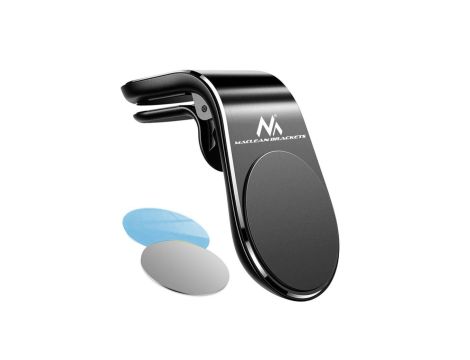 Samochodowy uchwyt do telefonu Maclean, magnetyczny, uniwersalny, do kratki went., materiał wykonania ABS, MC-326