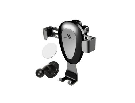 Samochodowy uchwyt do telefonu Maclean, uniwersalny, do kratki wenylacyjnej, grawitacyjny, max. rozstaw 90mm, MC-324