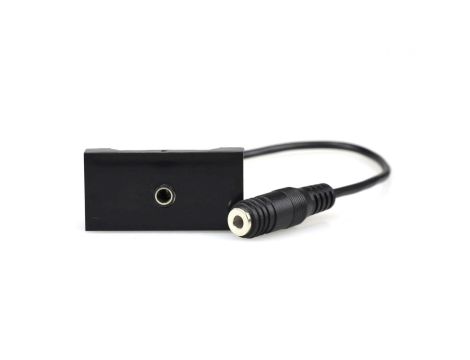 Moduł 1M 22,5x45 mini Jack 3,5 20cm czar. Mediabox NEKU