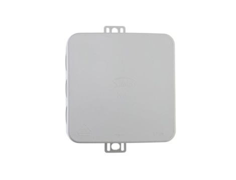 Puszka n/t hermetyczna pusta 85x85x38mm IP54 z dławicą zintegrowaną szara N6 83006002