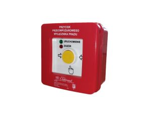 Przycisk ppoż. n/t 4 tory prądowe 12A NO-NO przyciskowy diody czerw/ziel 230V AC/230V AC PPWP-5 B/4 904432