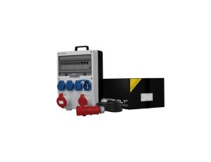 Rozdzielnica budowlana z kablem TD-S/FI SKH 32A 16A 4x230V gniazda Mennekes Doktorvolt 6978