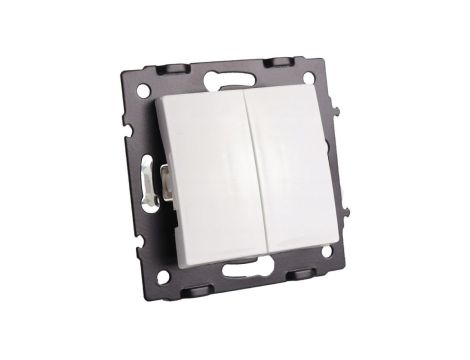 Łącznik włącznik podwójny biały - Argo 9023