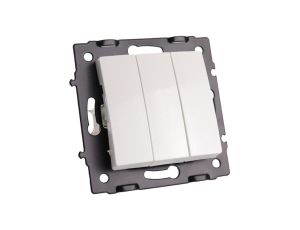 Łącznik włącznik potrójny biały - Argo 9146