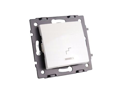 Łącznik włącznik schodowy z podświetleniem biały - Argo 9125