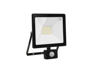 Naświetlacz LED z czujnikiem ruchu Maclean, slim 30W, 2400lm, barwa ciepła biała (3000K), IP44, MCE630 WW PIR