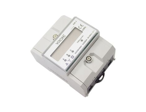 Licznik energii trzyfazowy 3-F podlicznik elektroniczny 230V 80A 5A IP51 VIRONE EM-3