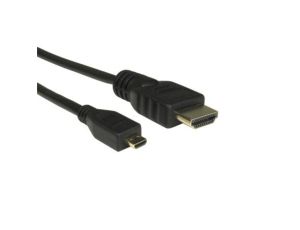 Zespół cyfrowych kabli wideo i monitorowych 1.5m Męskie złącze HDMI typu D. to Wtyk HDMI Czarny
