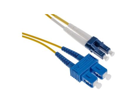 Kabel światłowodowy, OS1 Jednomodowy, Żółty, LC/SC