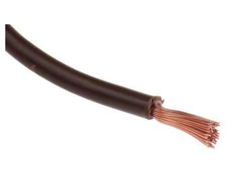Kabel trzynormowy, dł. 100m 2,5 mm, 30 A, 1 kV DC, 600 V AC, Maks. +105C Brązowy Zgodność z trzema normami, RS PRO