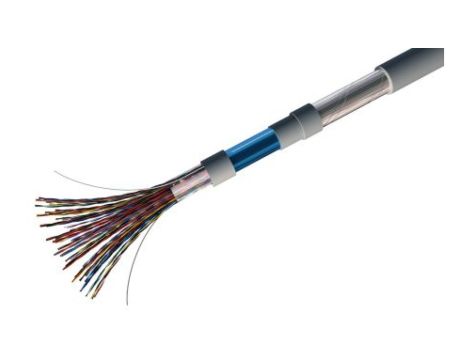 Kabel telefoniczny SYTAI, 100m, 2-parowy, ekranowany, Szary 300 V AC, RS PRO, Odporność na ogień 4