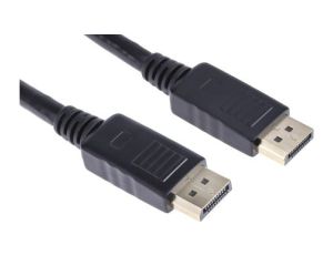 Zespół cyfrowych kabli wideo i monitorowych 1m Męskie DisplayPort to Męskie DisplayPort Czarny