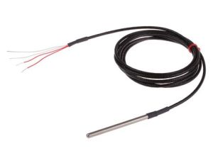 Termopara typ PT 100, -50C do +250C 75mm kabel 2m, Stal nierdzewna