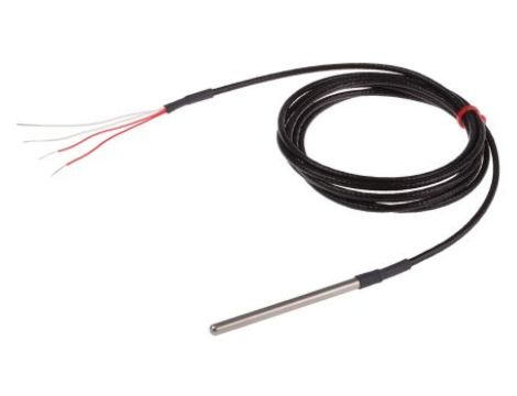 Termopara typ PT 100, -50C do +250C 75mm kabel 2m, Stal nierdzewna