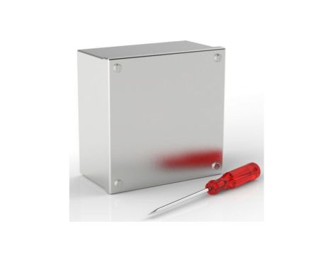 Obudowa do adaptacji, Stal nierdzewna 304 Satynowy 0 Knockouts 160mm x 160 mm x 85mm RS PRO