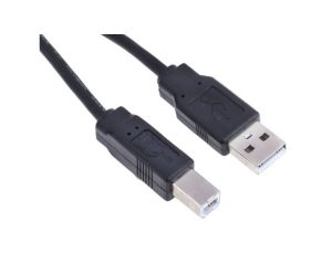 Kabel USB, dł. 0.5m, kolor: Czarny