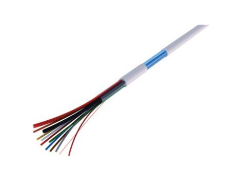 Wielożyłowy kabel do zabezpieczeń Ekranowany, dł. 100m, 2 x 0,75 mm 6 x 0,22 mm CSA, 200 V przy 0,22 mm, 250 V przy