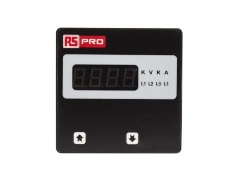 Woltomierz cyfrowy AC LED 4-cala 0C do +50C RS PRO